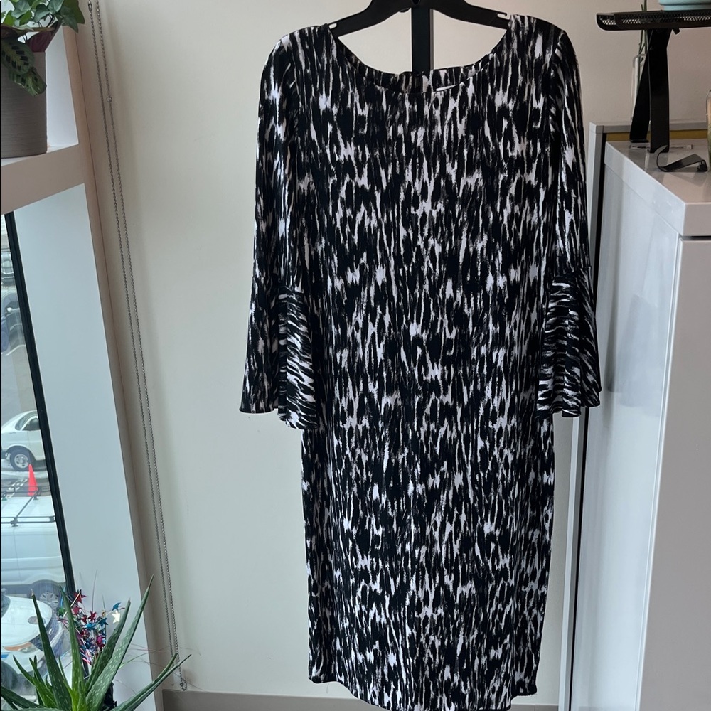Calvin Klein Beauty Black and White Dress.